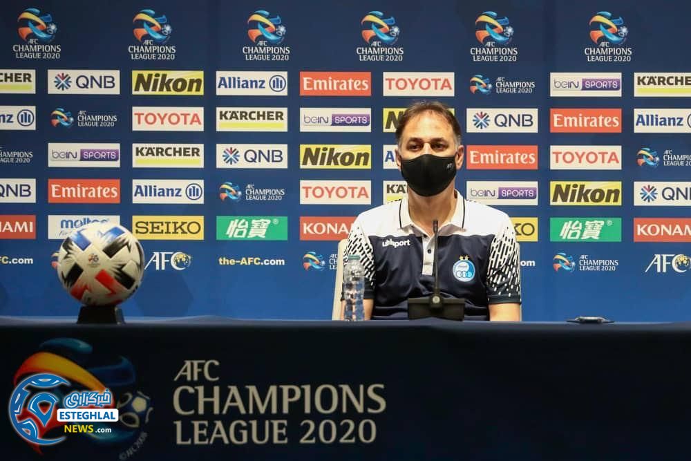 نشست خبری نامجو مطلق پس از بازی با پاختاکور