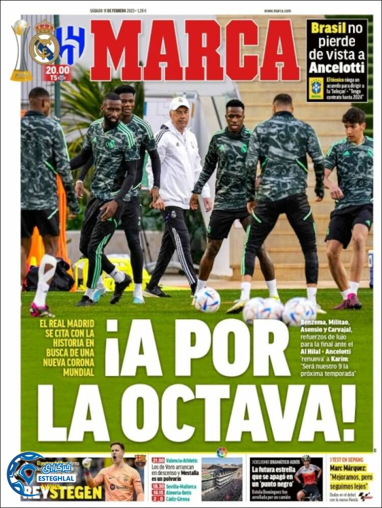 روزنامه ورزشی مارکا شنبه 22 بهمن 1401 