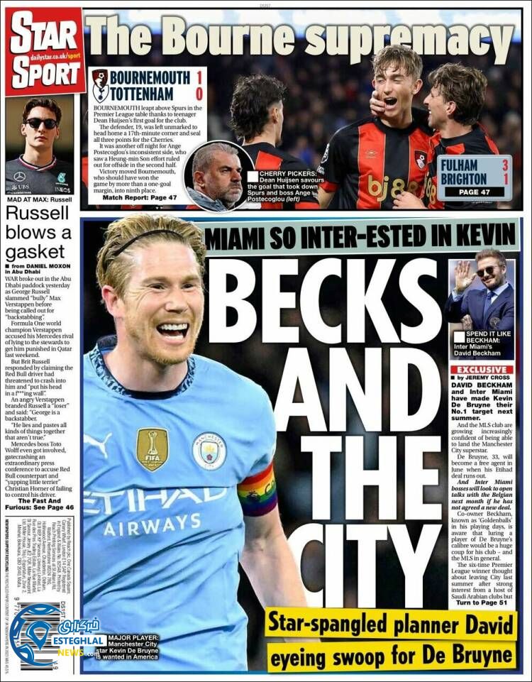 روزنامه ورزشی استار اسپورت جمعه 16 آذر 1403 