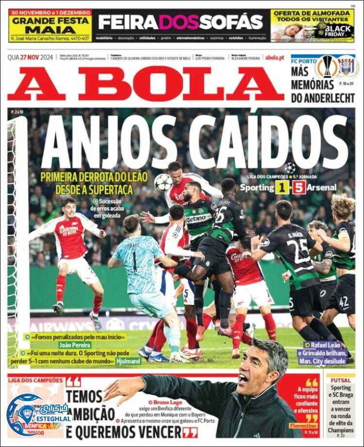 روزنامه ورزشی آبولا چهارشنبه 7 آذر 1403 