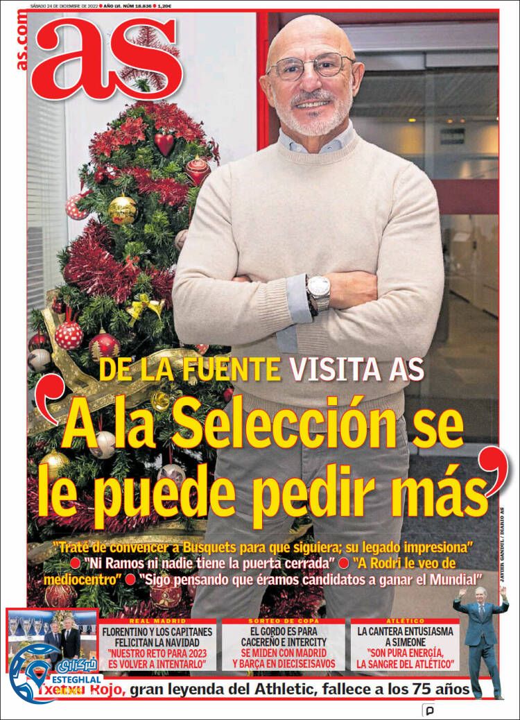 روزنامه ورزشی آ لس شنبه 3 دی 1401 