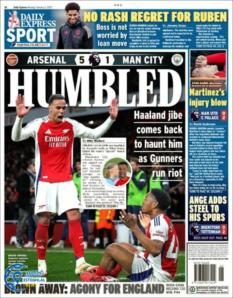 روزنامه ورزشی اکسپرس اسپورت دوشنبه 15 بهمن 1403 