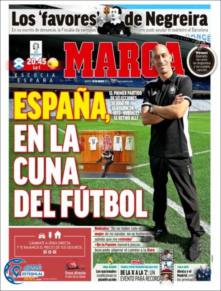 روزنامه ورزشی مارکا سه شنبه 8 فروردین 1402 