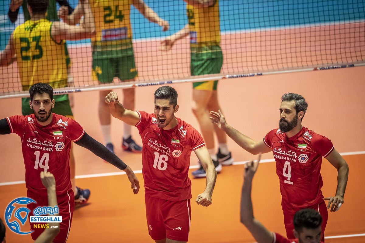 دیدار تیم های ملی والیبال ایران و استرالیا