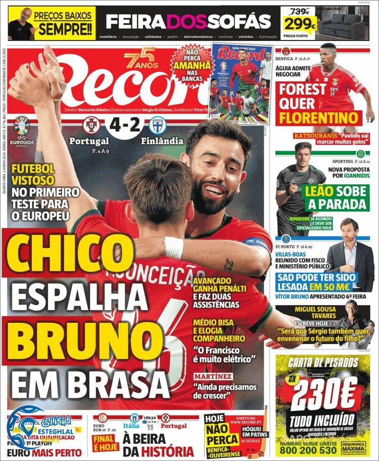 روزنامه ورزشی رکورد چهارشنبه 16 خرداد 1403 