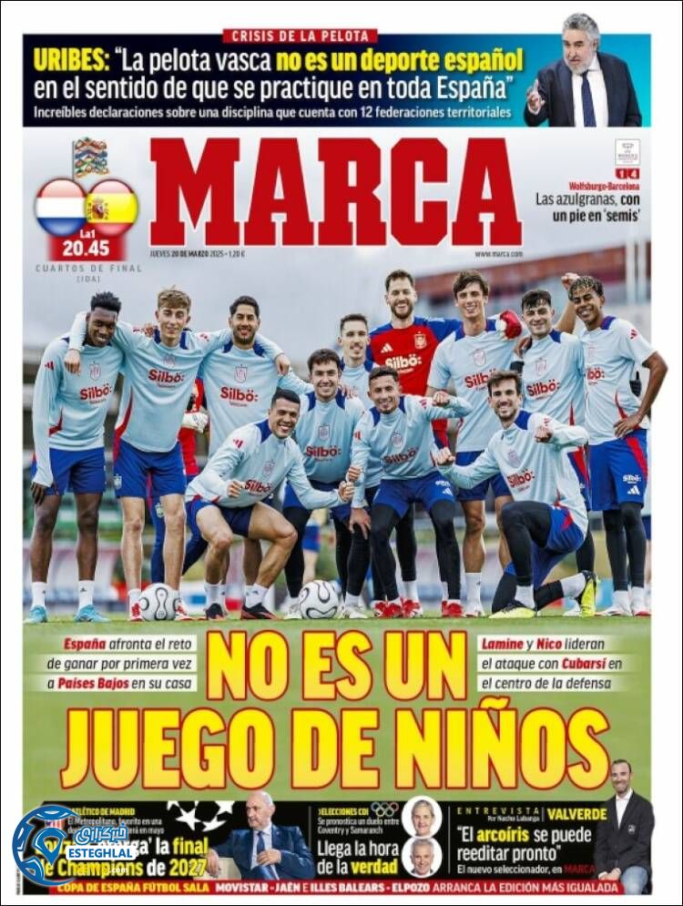 روزنامه  ورزشی  مارکا پنجشنبه 30 اسفند 1403