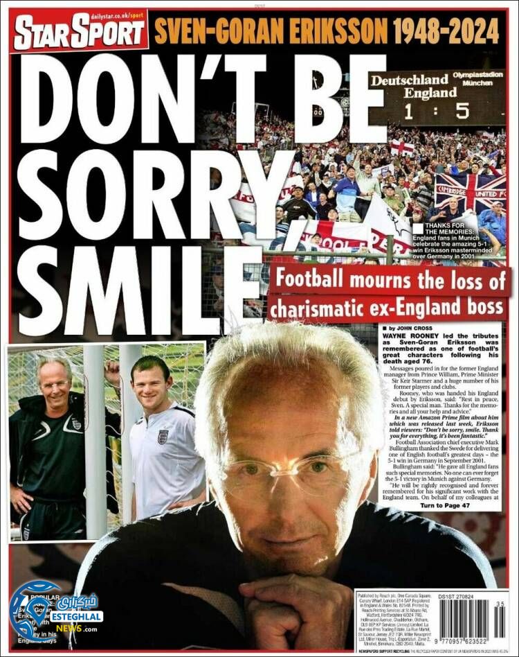 روزنامه ورزشی استار اسپورت سه شنبه 6 شهریور 1403 