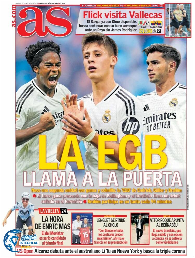 روزنامه ورزشی آ اس سه شنبه 6 شهریور 1403 