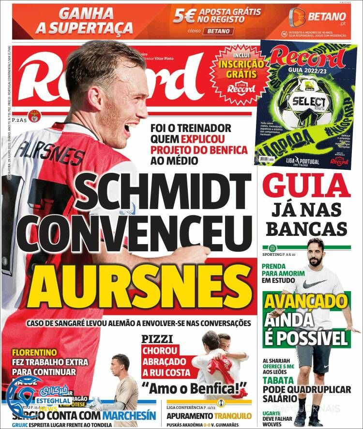 روزنامه ورزشی رکورد جمعه 7 مرداد 1401 