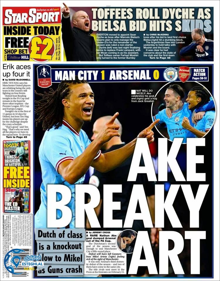 روزنامه ورزشی استار اسپورت شنبه 8 بهمن 1401  