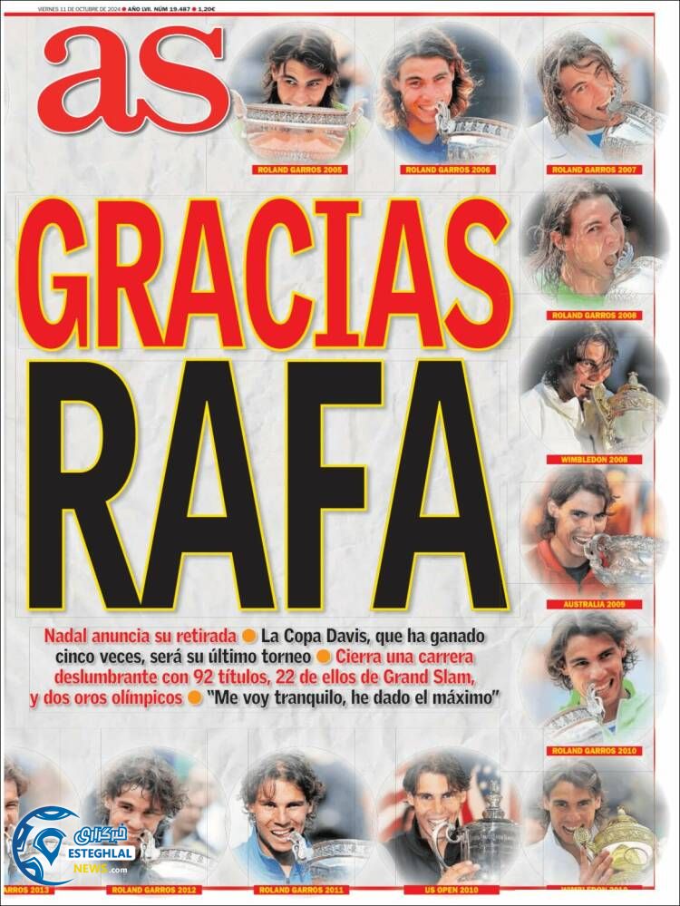 روزنامه ورزشی آ اس جمعه 20 مهر 1403 