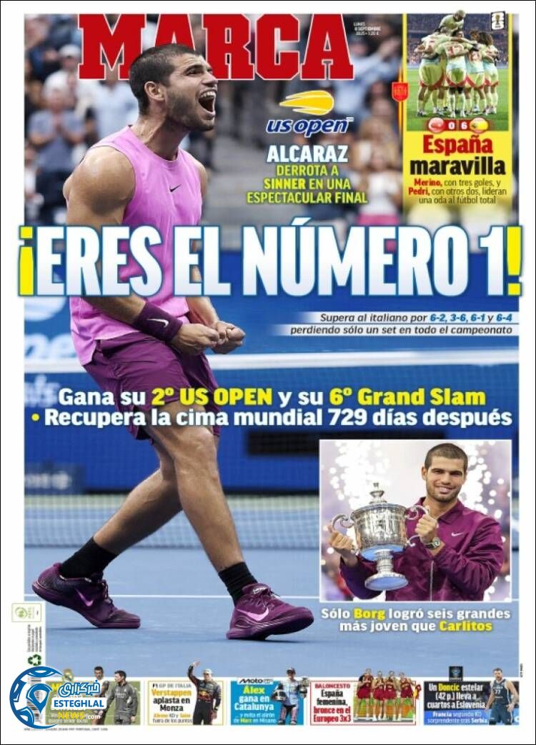 روزنامه ورزشی مارکا دوشنبه 17 شهریور 1404  