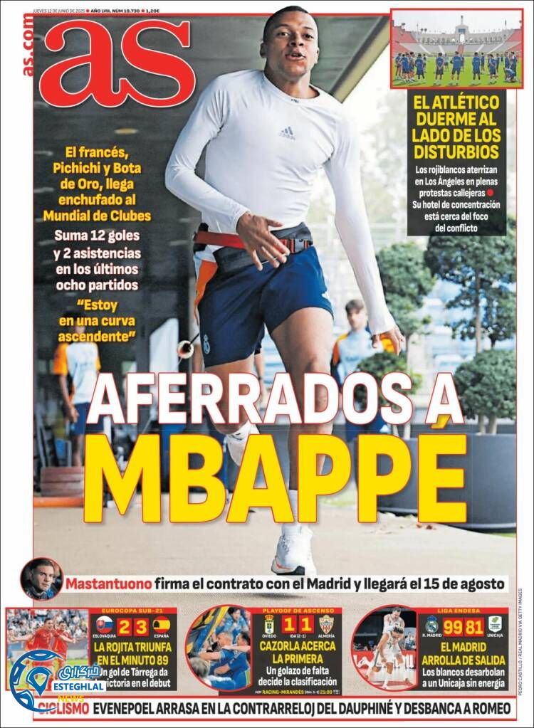 روزنامه ورزشی ا اس پنجشنبه 22 خرداد 1404  