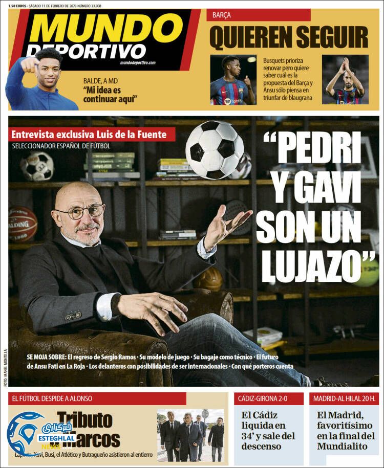 روزنامه ورزشی موندو دپورتیوو شنبه 22 بهمن 1401 