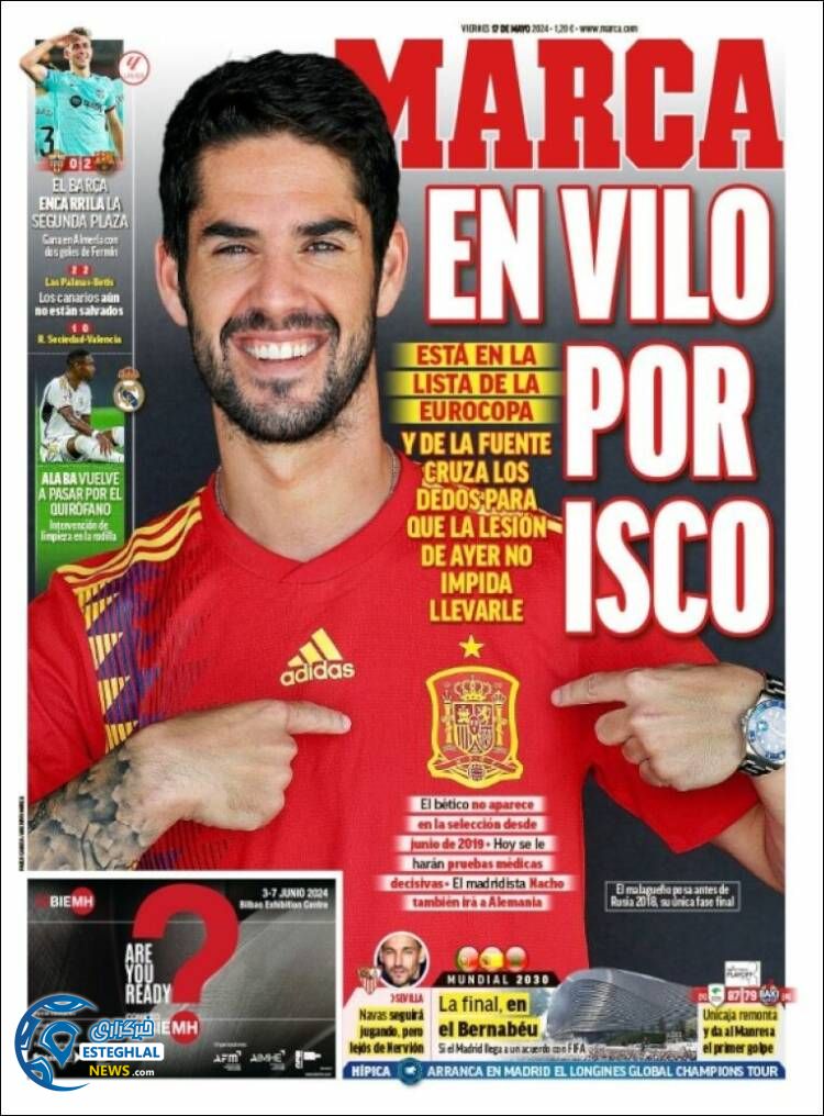 روزنامه ورزشی موندو دپورتیوو جمعه 28 اردیبهشت 1403 