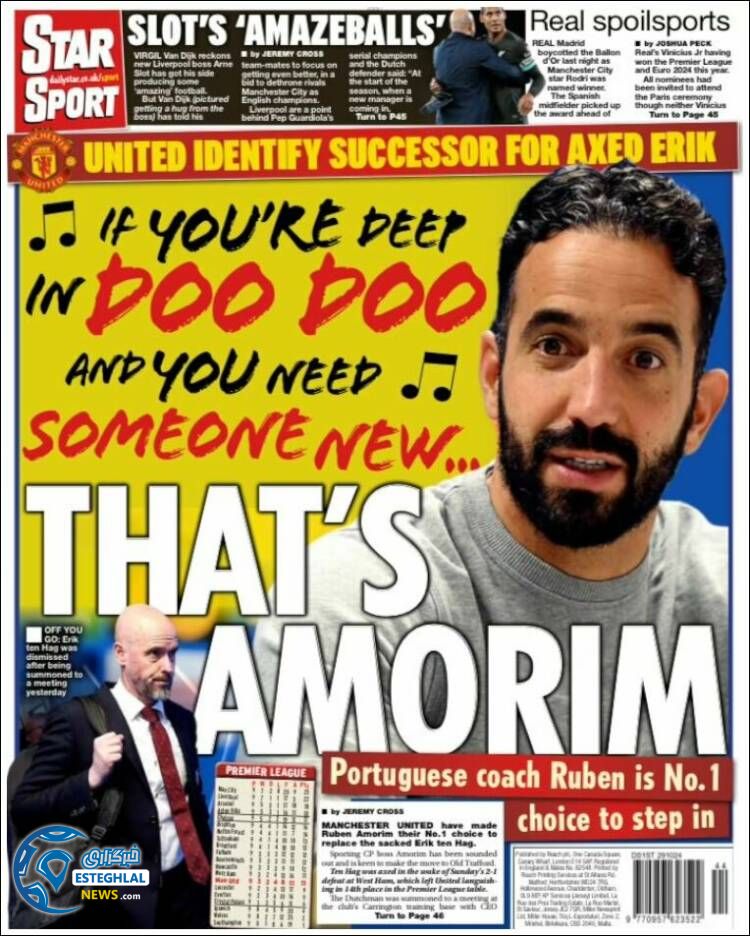 روزنامه ورزشی استار اسپورت سه شنبه 8 آبان 1403 