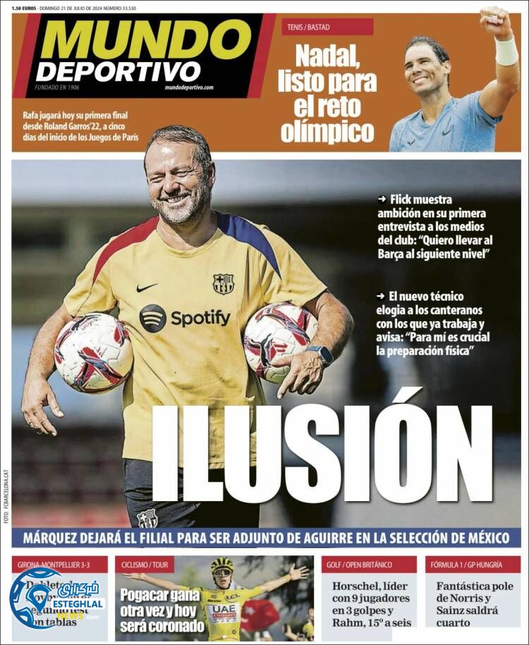 روزنامه ورزشی موندو دپورتیوو یکشنبه 31 تیر 1403 