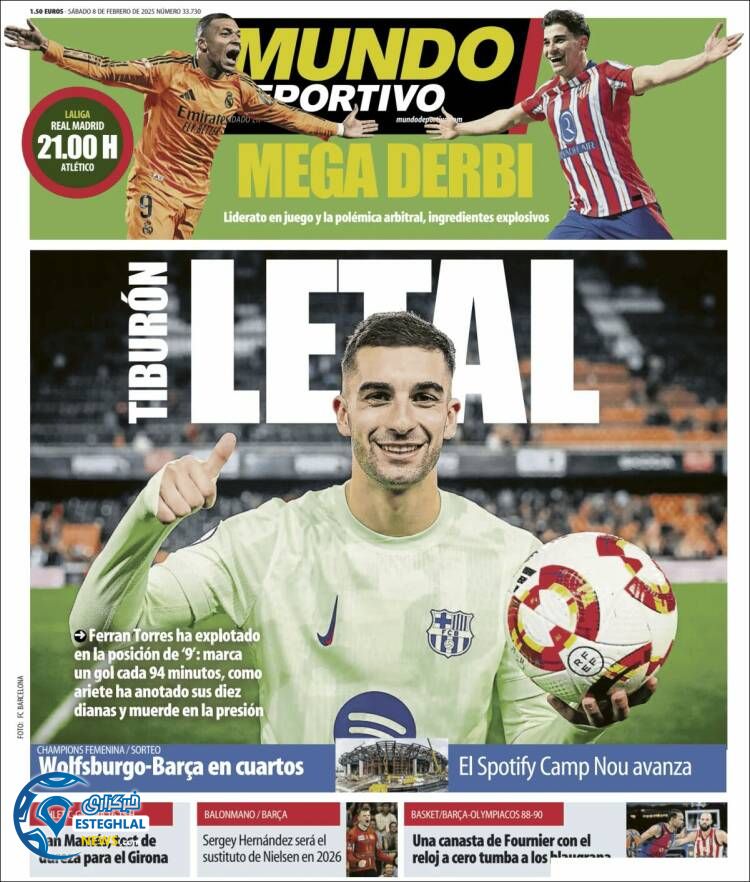 روزنامه ورزشی موندو دپورتیوو شنبه 20 بهمن 1403 