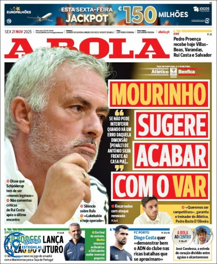 روزنامه  ورزشی آبولا  جمعه 30 آبان 1404 