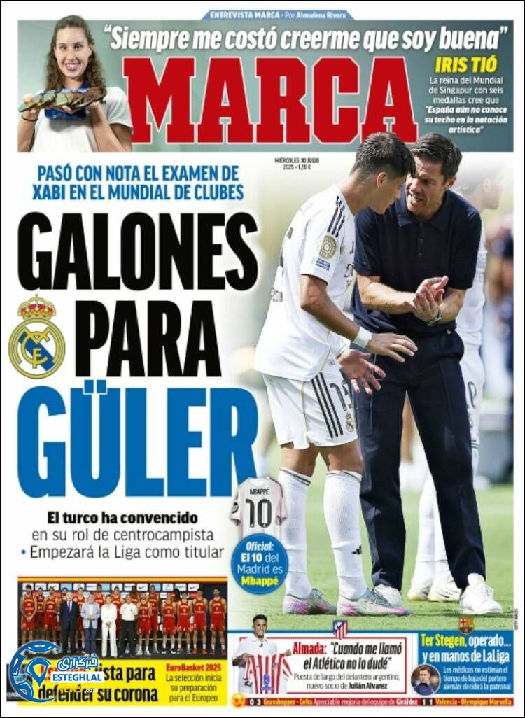 روزنامه ورزشی مارکا چهارشنبه 8 مرداد 1404 