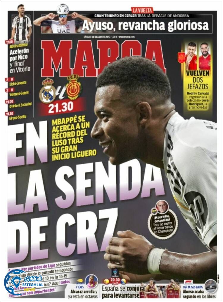 روزنامه ورزشی مارکا  شنبه 8 شهریور 1404 