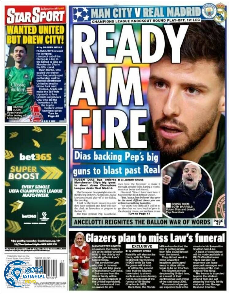 روزنامه  ورزشی استار اسپورت سه شنبه 23 بهمن 1403 