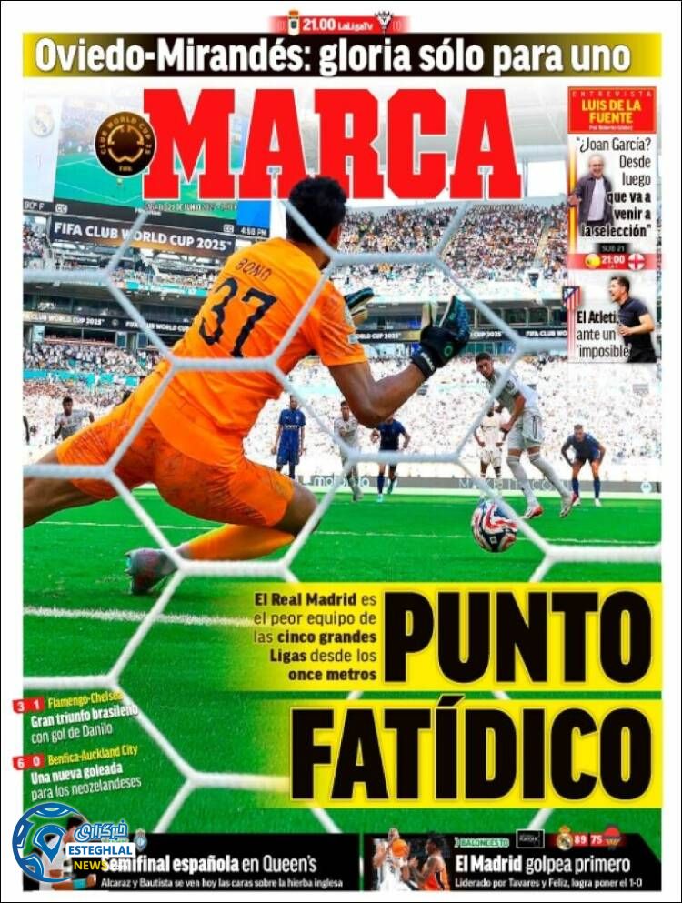 روزنامه ورزشی مارکا شنبه 31 خرداد 1404 