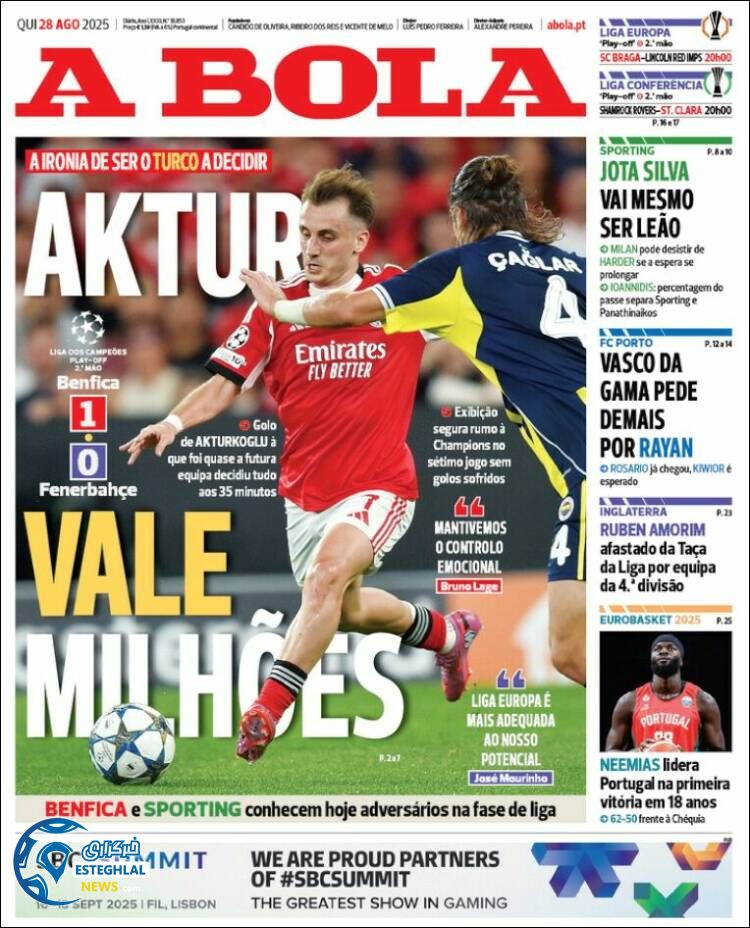 روزنامه ورزشی آبولا  پنجشنبه 6 شهریور 1404  