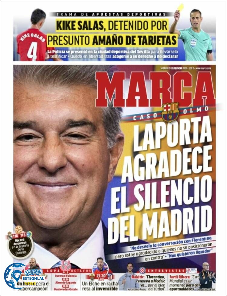 روزنامه ورزشی  مارکا چهارشنبه 26 دی 1403 