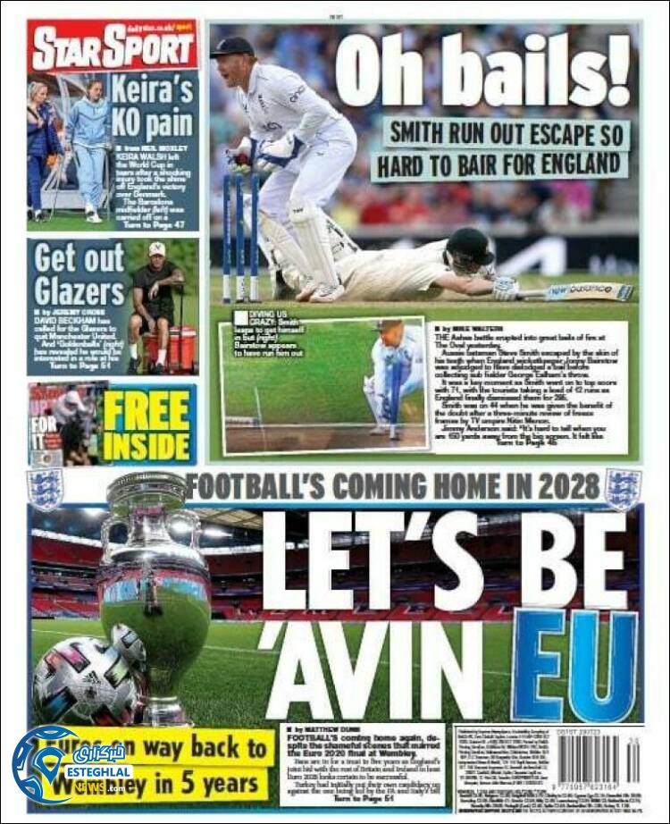 روزنامه ورزشی استار اسپورت شنبه 7 مرداد 1402 