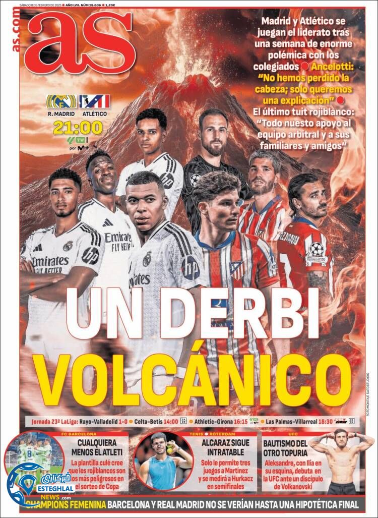 روزنامه ورزشی  آ س شنبه 20 بهمن 1403 