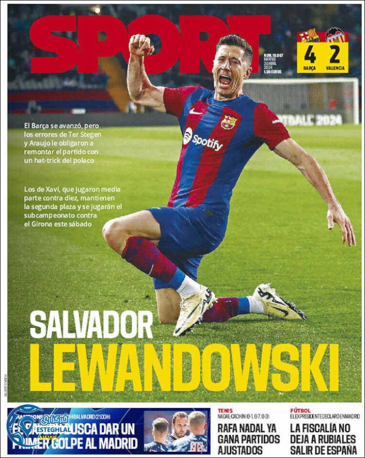 روزنامه ورزشی اسپورت سه شنبه 11 اردیبهشت 1403 