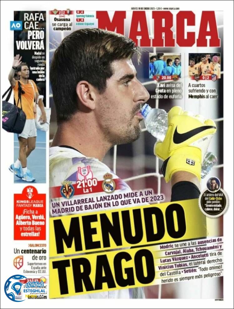 روزنامه ورزشی مارکا پنجشنبه 29 دی 1401 