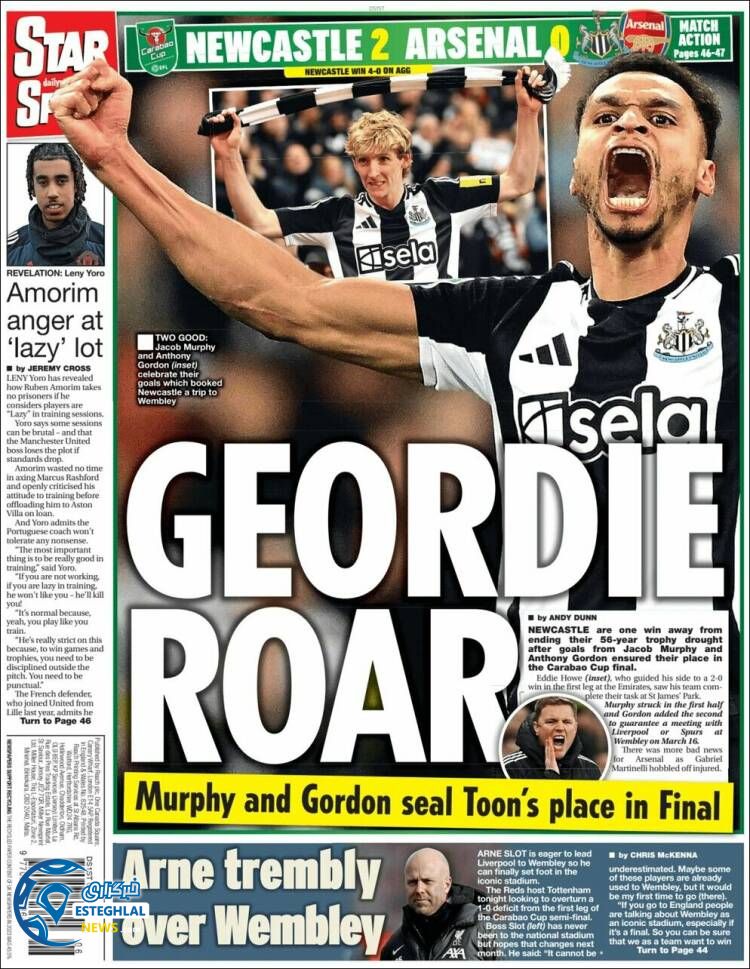 روزنامه  ورزشی استار اسپورت پنجشنبه 18 بهمن 1403 