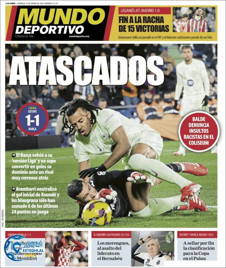 روزنامه  ورزشی  موندو دپورتیوو یکشنبه 30 دی 1403 