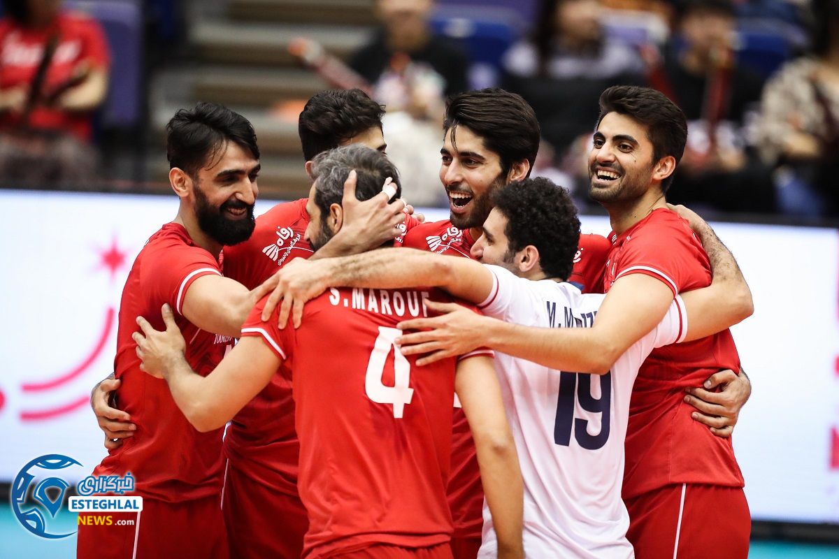 دیدار تیم های ملی والیبال ایتالیا و ایران 