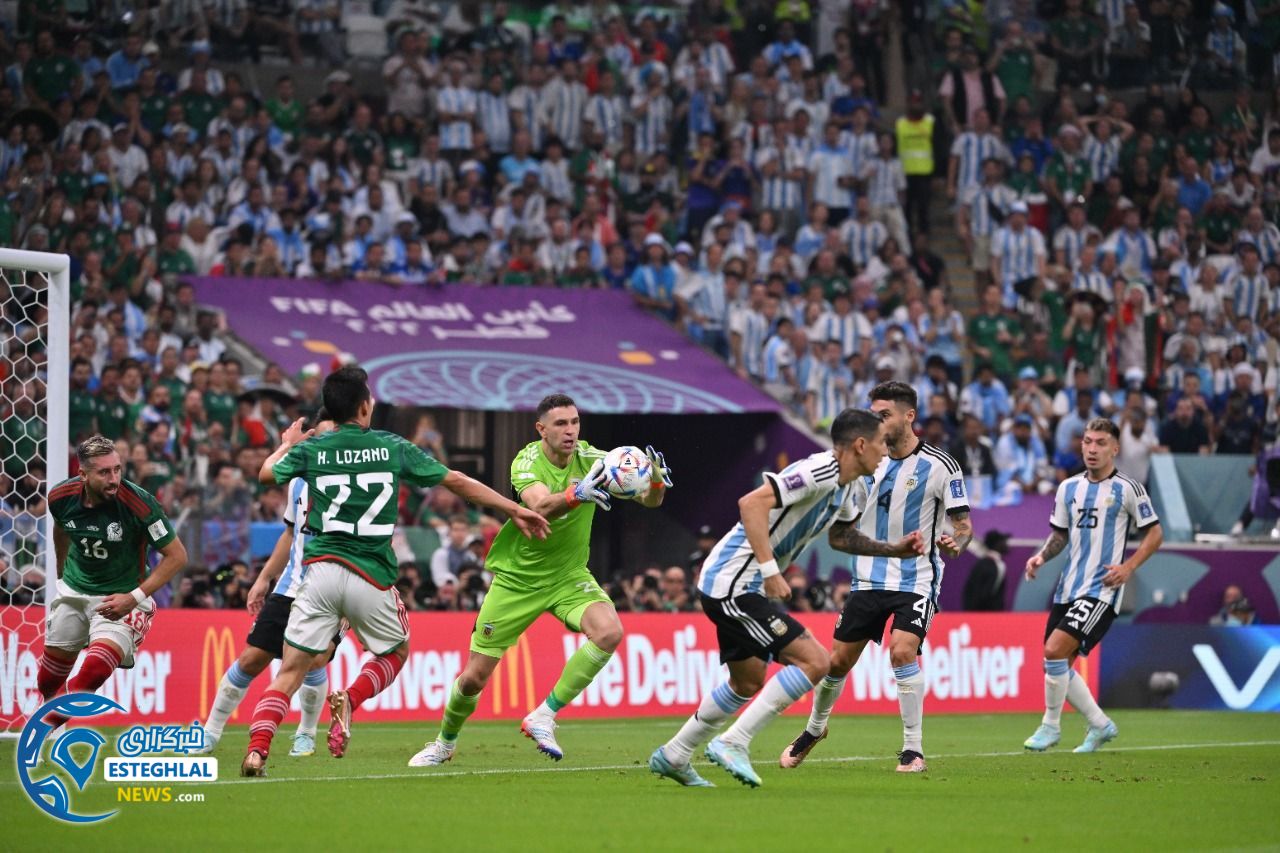 آرژانتین 2-0 مکزیک