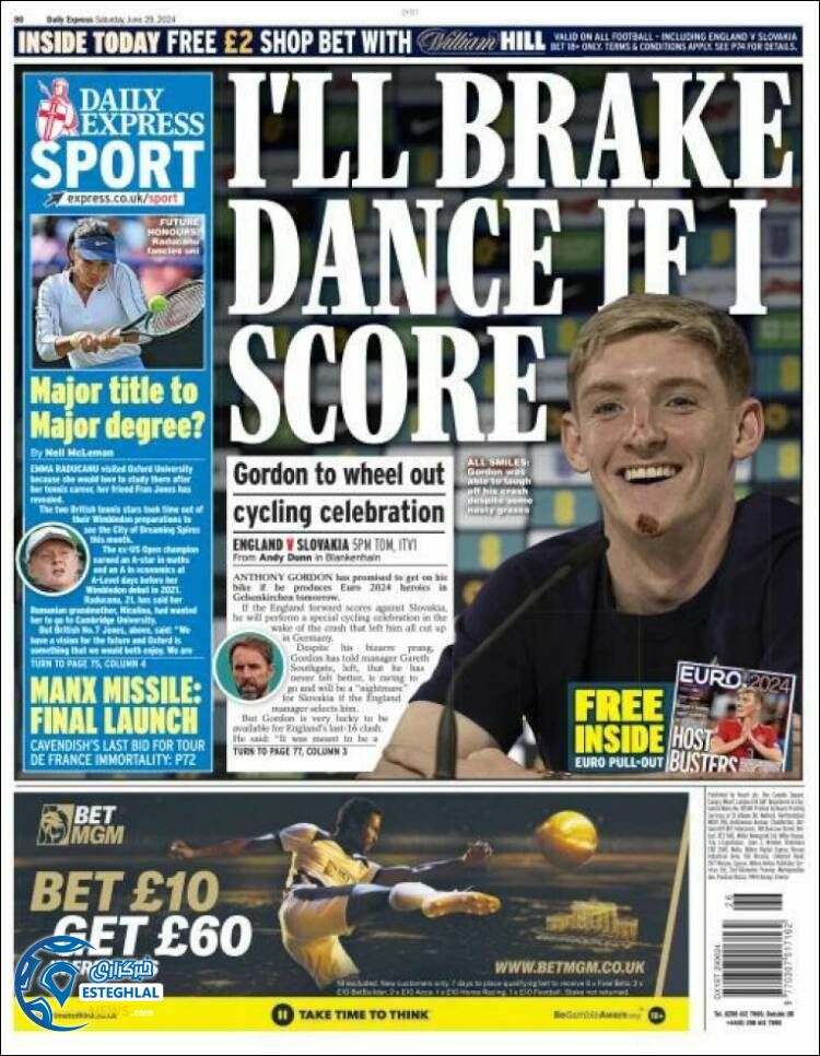 روزنامه ورزشی اکسپرس اسپورت شنبه 9 تیر 1403 