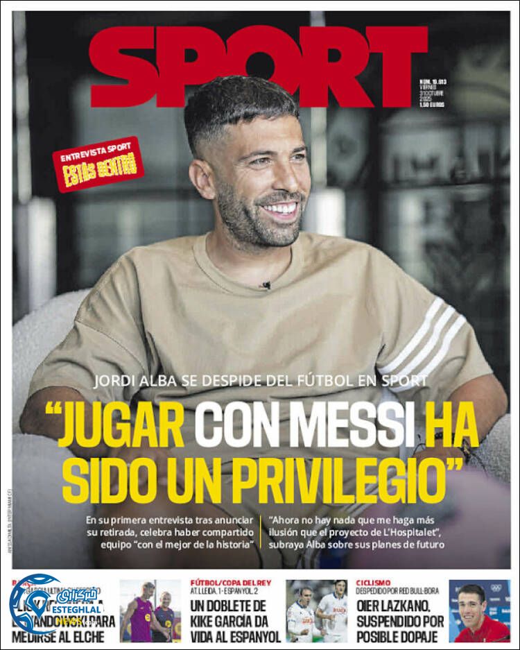 روزنامه ورزشی اسپورت  جمعه 9 آبان 1404 