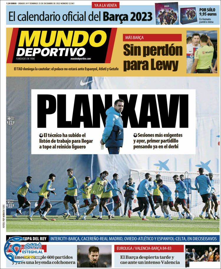 روزنامه ورزشی موندو دپورتیوو شنبه 3 دی 1401 