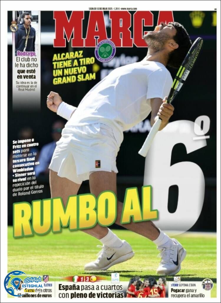 روزنامه ورزشی مارکا شنبه 21 تیر 1404  