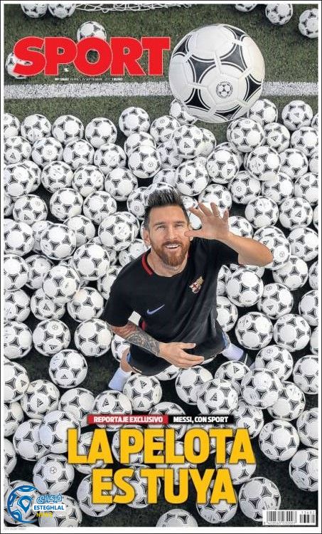 روزنامه اسپورت جمعه 7 مهر 1396    