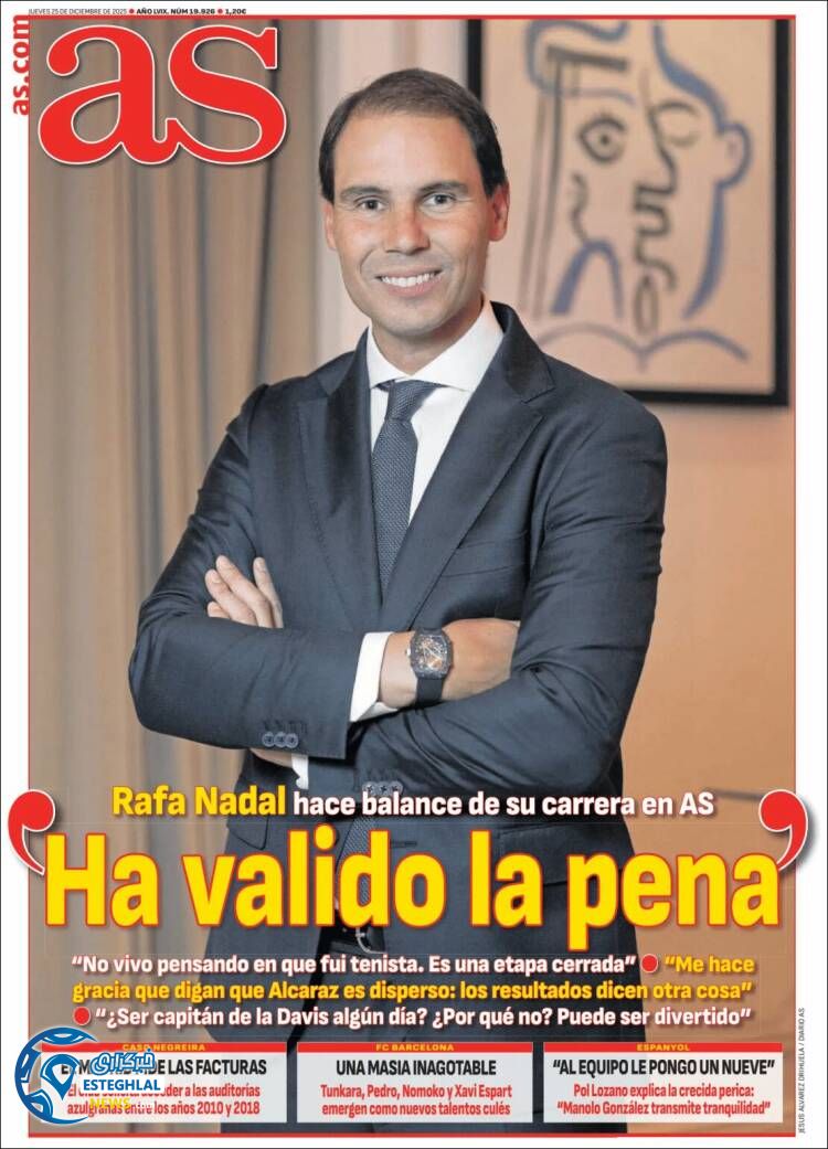 روزنامه  ورزشی آاس  پنجشنبه 4 دی 1404 