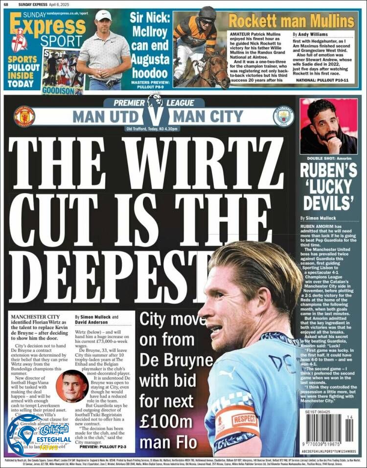 روزنامه ورزشی اکسپرس اسپورت یکشنبه 17 فروردین 1404 