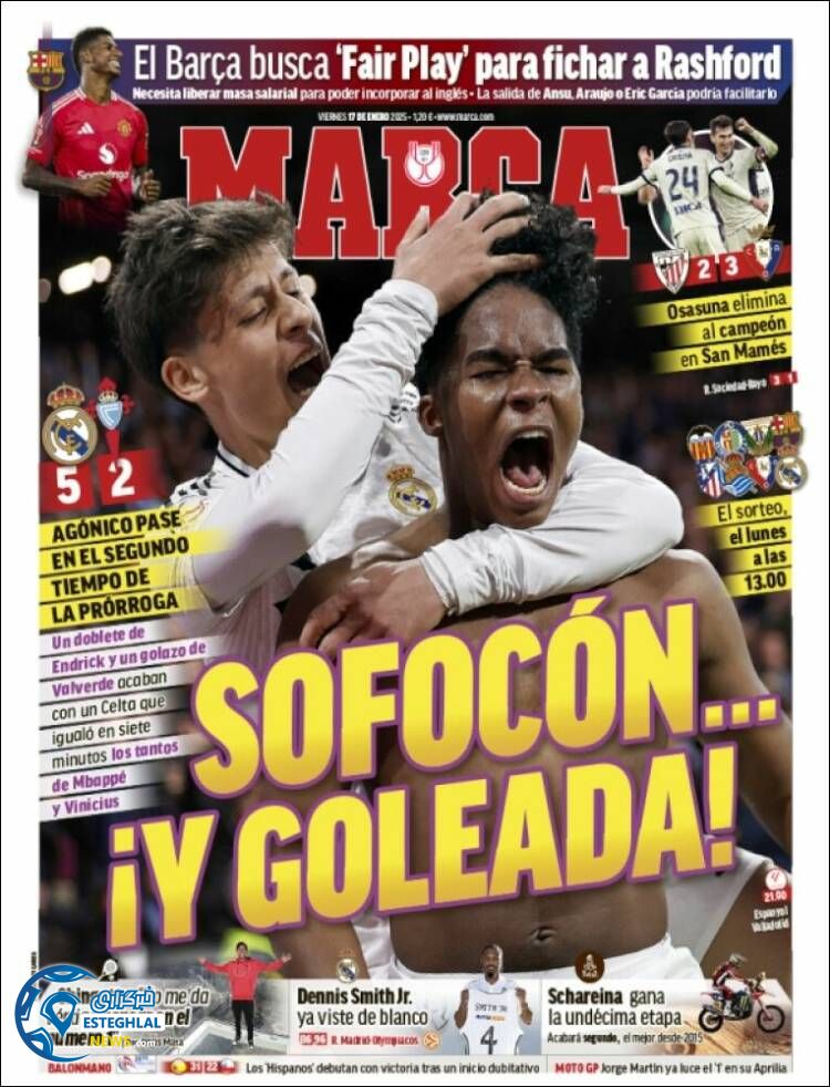 روزنامه ورزشی مارکا جمعه 28 دی 1403