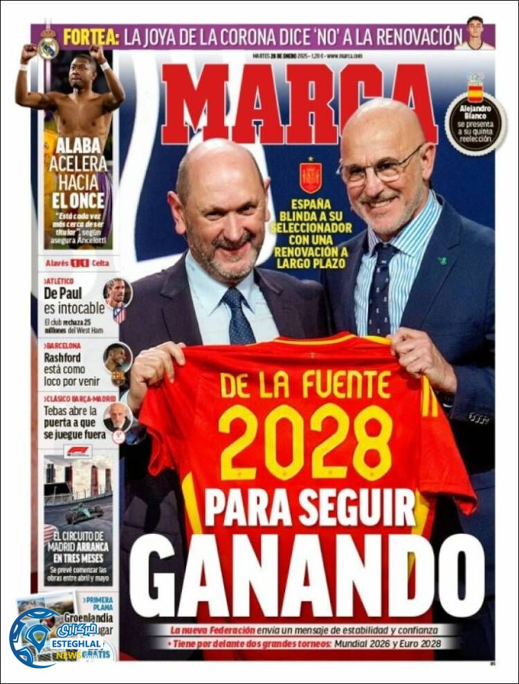 روزنامه  ورزشی مارکا سه شنبه 9 بهمن 1403 