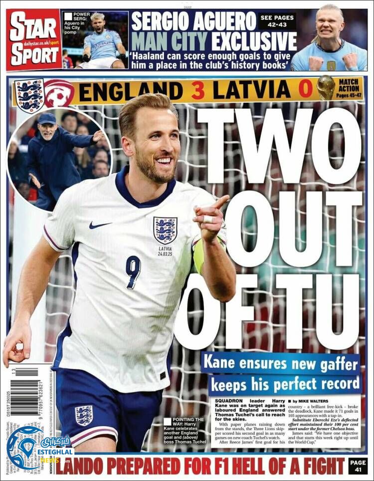 روزنامه ورزشی استار اسپورت سه شنبه 5 فروردین 1404 