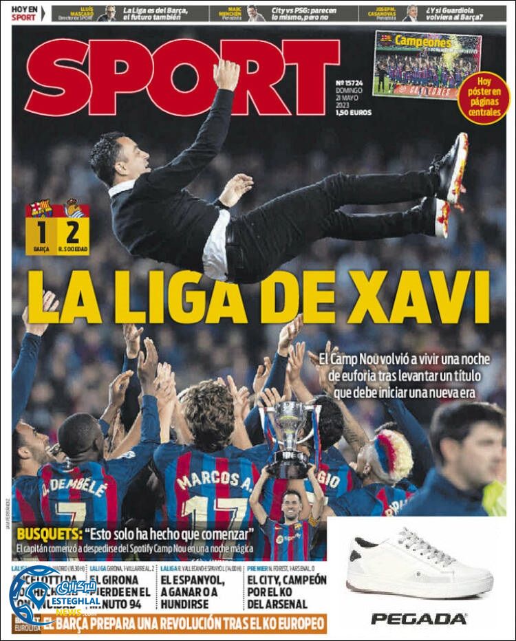 روزنامه ورزشی اسپورت یکشنبه 31 اردیبهشت 1402 