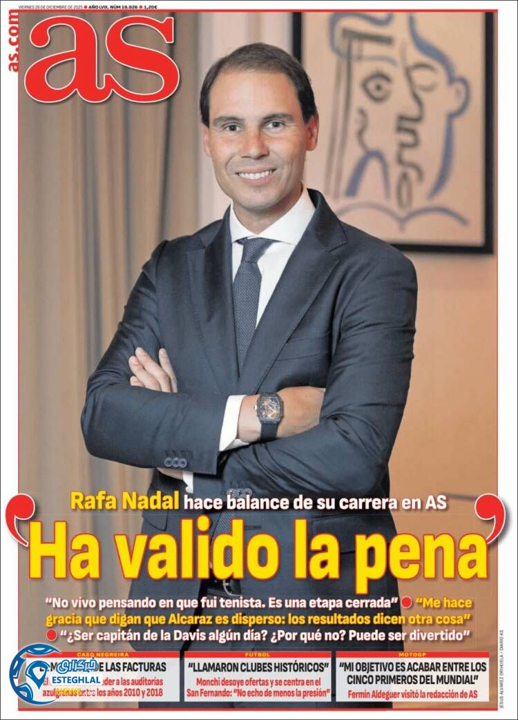 روزنامه  ورزشی آاس  جمعه 5 دی 1404 