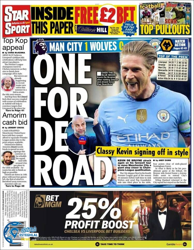 روزنامه ورزشی استار اسپورت شنبه 13 اردیبهشت 1404  